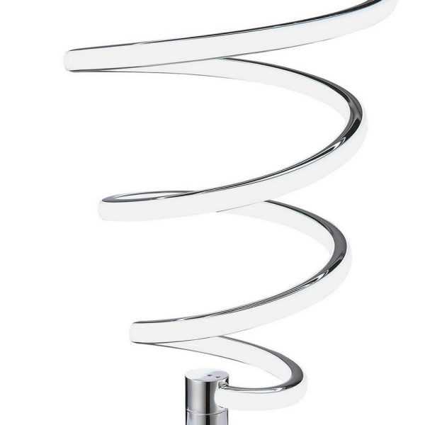 Sun 20 Inch Table Lamp, Accent Twisted Modern Design, LED Light Chrome Base By Casagear Home Cheap - Image 2