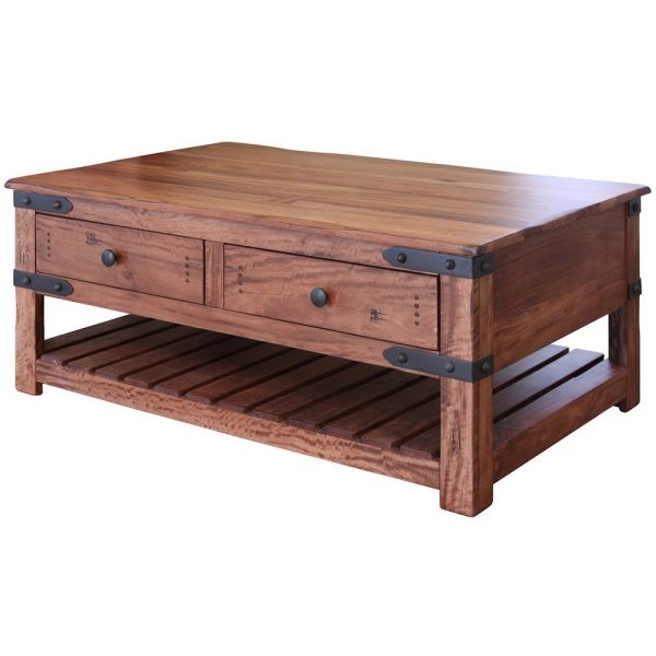 Umey 24 Inch 1 Drawer Narrow Chairside End Table, Belt Accents, Brown Wood By Casagear Home Online Hot Sale - Image 2