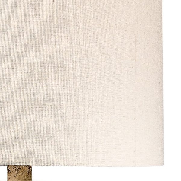 Gov 27 Inch Table Lamp, Beige Drum Shade, Vase Shaped Body, Painted Surface By Casagear Home For Discount - Image 3